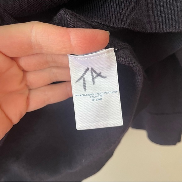 Lands’ End black neutral button down long sleeve cardigan women medium - Picture 5 of 11